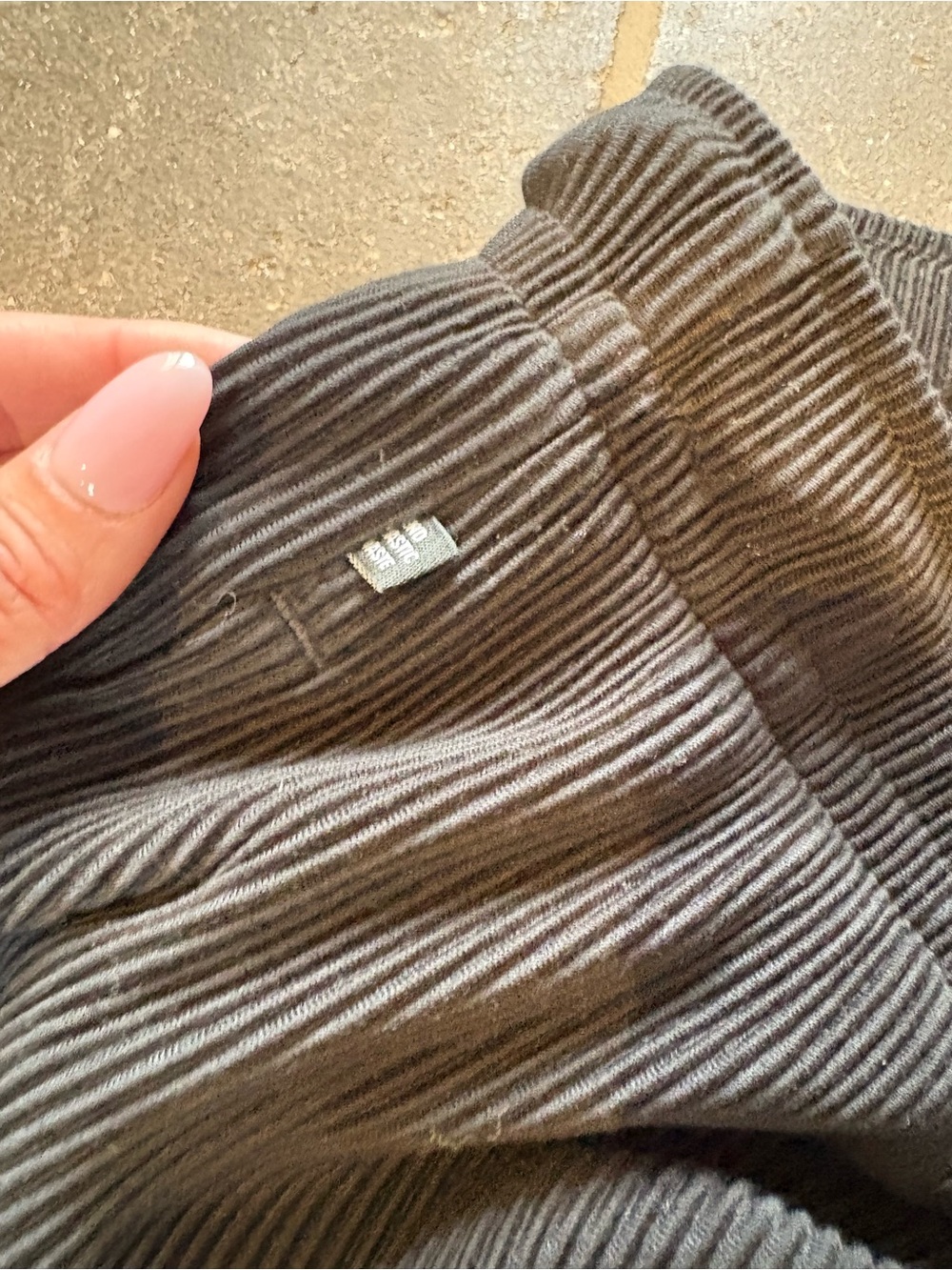 adidas Black Ribbed Drawstring Pants - Picture 3 of 3